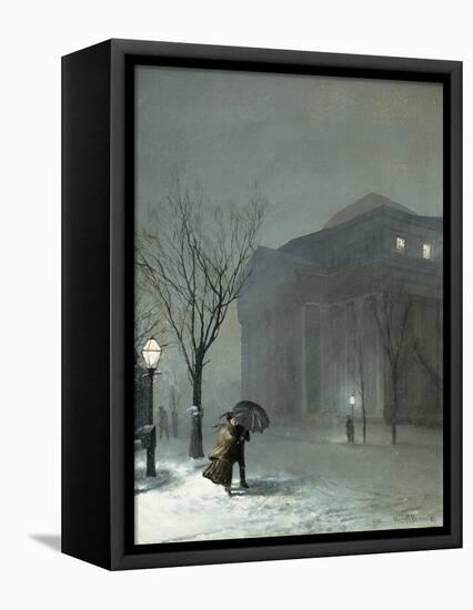 Albany in the Snow-Walter Launt Palmer-Framed Premier Image Canvas