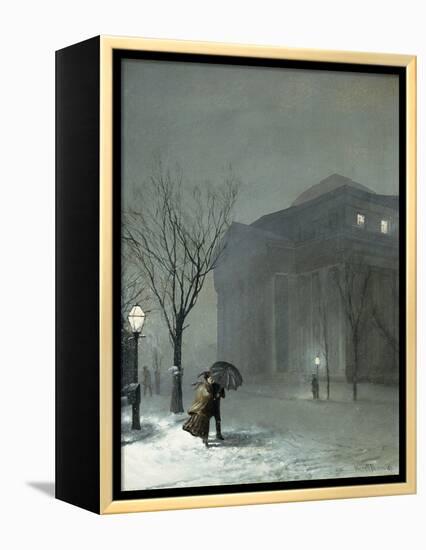 Albany in the Snow-Walter Launt Palmer-Framed Premier Image Canvas