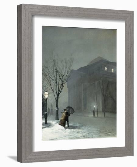 Albany in the Snow-Walter Launt Palmer-Framed Giclee Print