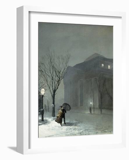 Albany in the Snow-Walter Launt Palmer-Framed Giclee Print