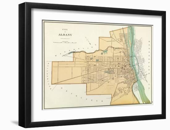 Albany, New York, c.1895-Joseph Rudolf Bien-Framed Art Print