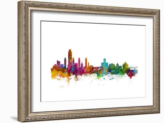 Albany New York Skyline-Michael Tompsett-Framed Art Print