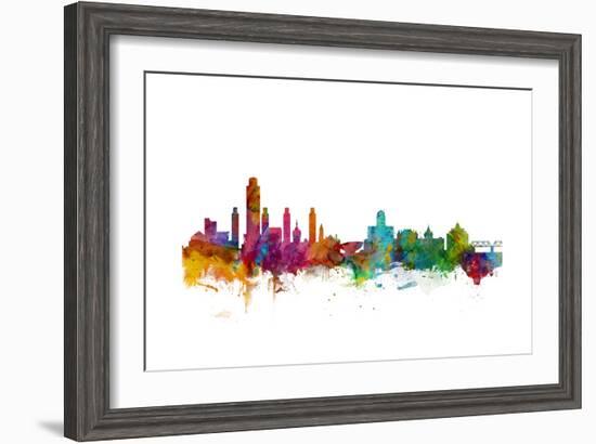Albany New York Skyline-Michael Tompsett-Framed Art Print