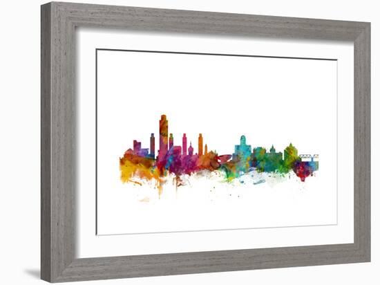 Albany New York Skyline-Michael Tompsett-Framed Art Print