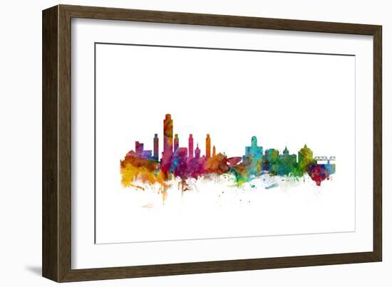 Albany New York Skyline-Michael Tompsett-Framed Art Print