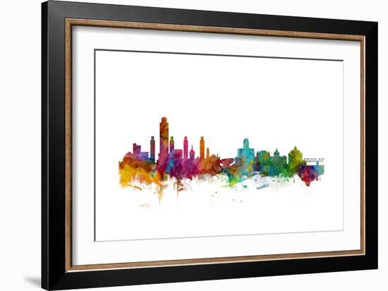 Albany New York Skyline-Michael Tompsett-Framed Art Print