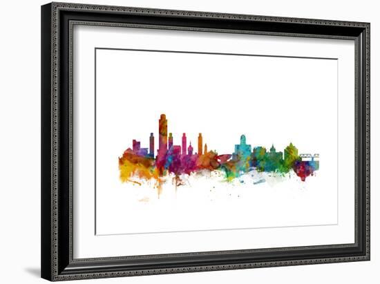 Albany New York Skyline-Michael Tompsett-Framed Art Print