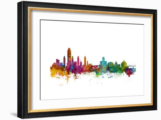 Albany New York Skyline-Michael Tompsett-Framed Art Print