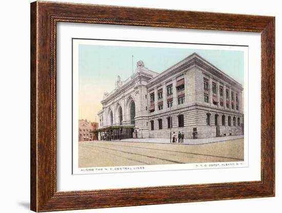 Albany Train Station-null-Framed Art Print