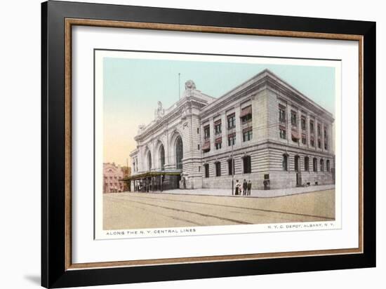 Albany Train Station-null-Framed Art Print