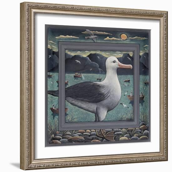 Albatross, 2021 (Tinted Gesso on Wood)-PJ Crook-Framed Giclee Print
