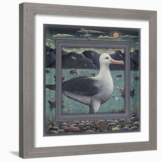 Albatross, 2021 (Tinted Gesso on Wood)-PJ Crook-Framed Giclee Print