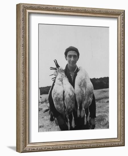 Albatross Killed for Food by Tristan Da Cunha Islander-Carl Mydans-Framed Photographic Print