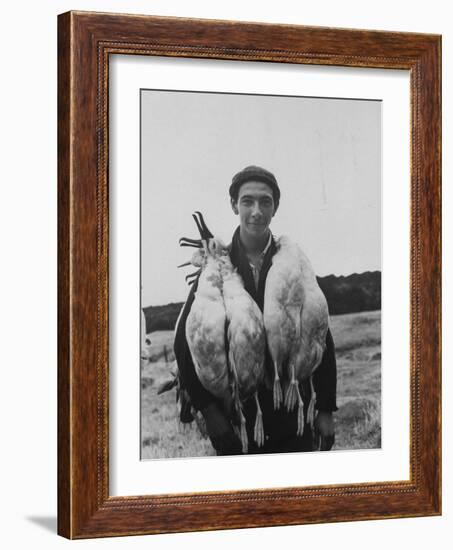 Albatross Killed for Food by Tristan Da Cunha Islander-Carl Mydans-Framed Photographic Print