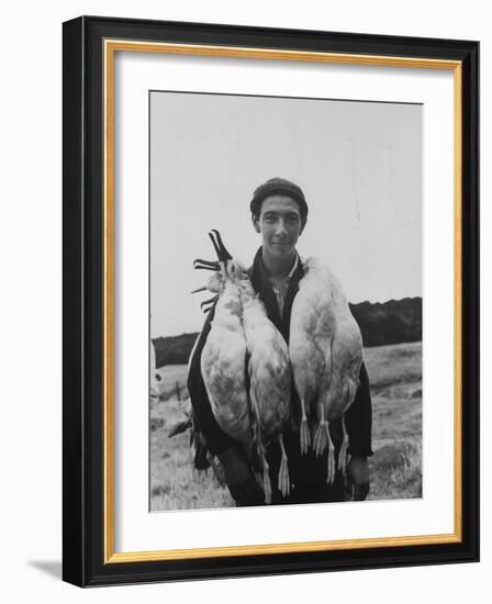 Albatross Killed for Food by Tristan Da Cunha Islander-Carl Mydans-Framed Photographic Print