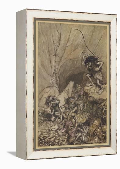 Alberich and Nibelungs-Arthur Rackham-Framed Premier Image Canvas