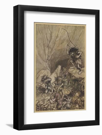 Alberich and Nibelungs-Arthur Rackham-Framed Photographic Print