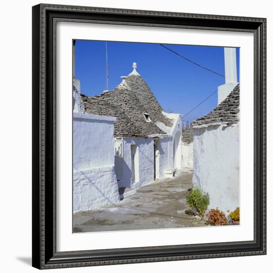 Alberobello, Typical Trulli Houses, Puglia (Apulia), Italy-Tony Gervis-Framed Photographic Print