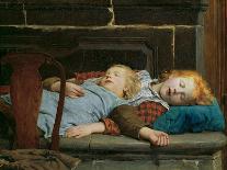 The Young Knitters-Albert Anker-Giclee Print