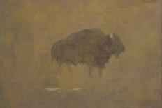 Buffalo on the Plains, C.1890-Albert Bierstadt-Giclee Print