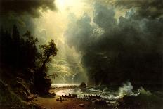 Buffalo Trail: The Impending Storm, 1869-Albert Bierstadt-Giclee Print