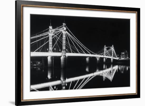 Albert Bridge At Night-Bill Philip-Framed Giclee Print