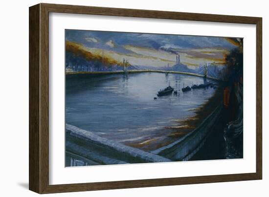 Albert Bridge, Chelsea 2000-Lee Campbell-Framed Giclee Print