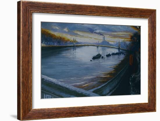 Albert Bridge, Chelsea 2000-Lee Campbell-Framed Giclee Print