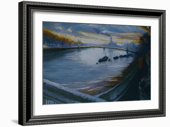 Albert Bridge, Chelsea 2000-Lee Campbell-Framed Giclee Print