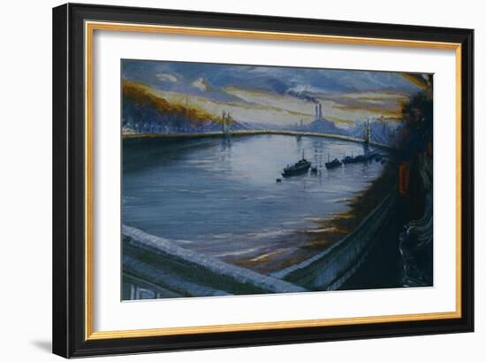 Albert Bridge, Chelsea 2000-Lee Campbell-Framed Giclee Print