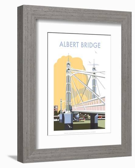 Albert Bridge - Dave Thompson Contemporary Travel Print-Dave Thompson-Framed Giclee Print