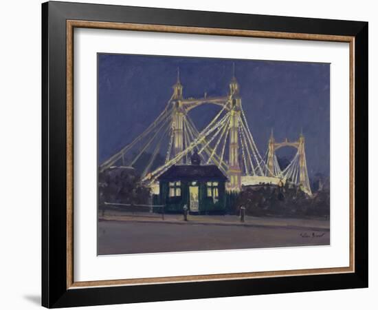 Albert Bridge - Night-Julian Barrow-Framed Giclee Print