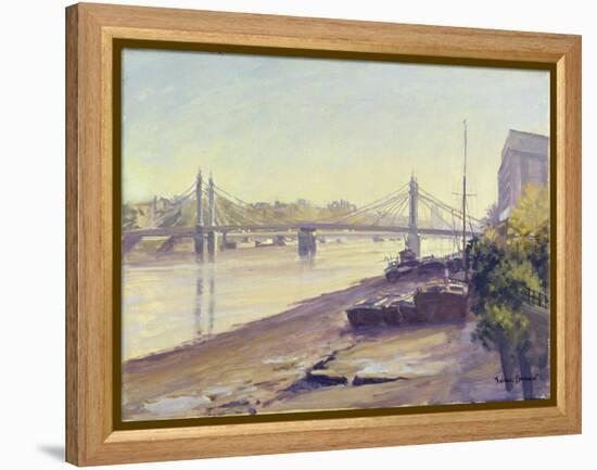 Albert Bridge-Julian Barrow-Framed Premier Image Canvas