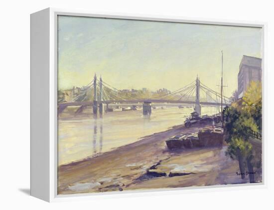 Albert Bridge-Julian Barrow-Framed Premier Image Canvas