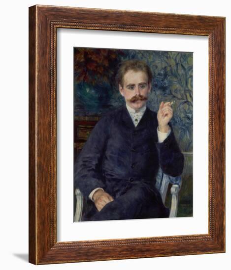 Albert Cahen d'Anvers-Pierre-Auguste Renoir-Framed Art Print