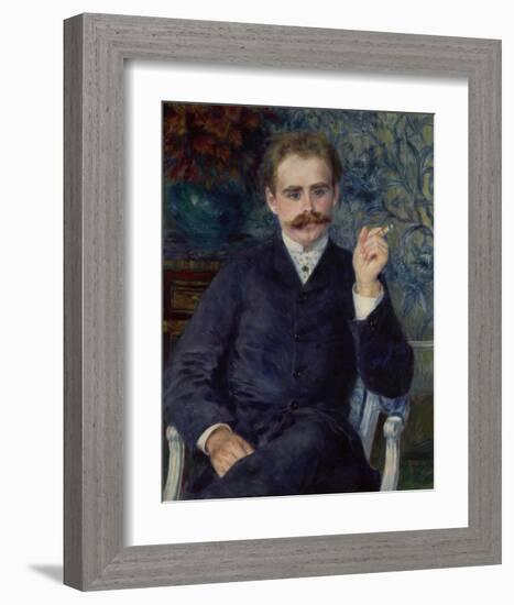 Albert Cahen d'Anvers-Pierre-Auguste Renoir-Framed Art Print