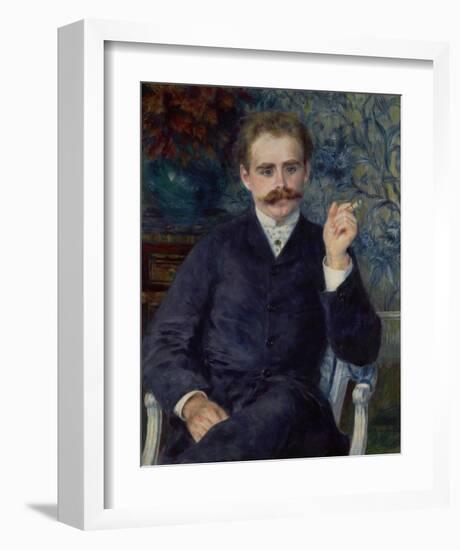 Albert Cahen d'Anvers-Pierre-Auguste Renoir-Framed Art Print