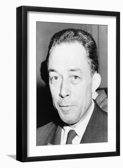 Albert Camus, Algeria-Born French Author and Recipient of the 1957 Nobel Prize for Literature-null-Framed Art Print