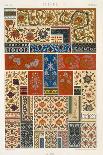Persian Decoration, Plate XXV, Polychrome Ornament, Engraved by F. Durin, Published Paris, 1869-Albert Charles August Racinet-Giclee Print