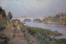 The Banks of the River Meuse in Overschi, 1897 (W/C on Paper)-Albert-Charles Lebourg-Giclee Print