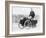 Albert De Dion on a Steam Tricycle, 1888-null-Framed Photographic Print