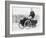 Albert De Dion on a Steam Tricycle, 1888-null-Framed Photographic Print