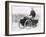 Albert De Dion on a Steam Tricycle, 1888-null-Framed Photographic Print