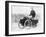 Albert De Dion on a Steam Tricycle, 1888-null-Framed Photographic Print