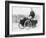 Albert De Dion on a Steam Tricycle, 1888-null-Framed Photographic Print