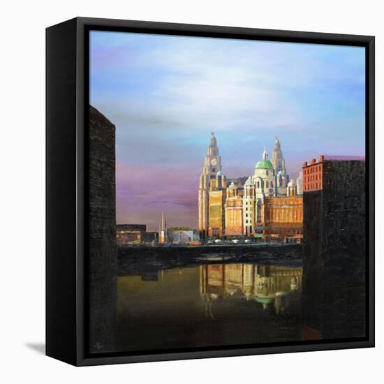 Albert Dock, Liverpool, 2008-Trevor Neal-Framed Premier Image Canvas