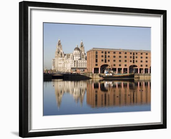 Albert Docks, Liverpool, Merseyside, England, UK-Martin Child-Framed Photographic Print