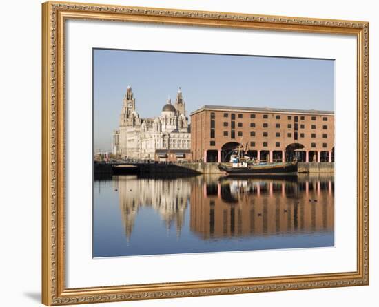 Albert Docks, Liverpool, Merseyside, England, UK-Martin Child-Framed Photographic Print