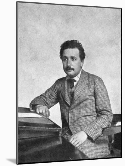 Albert Einstein (1879-195), German-Swiss Mathematician and Theoretical Physicist, 1905-null-Mounted Giclee Print