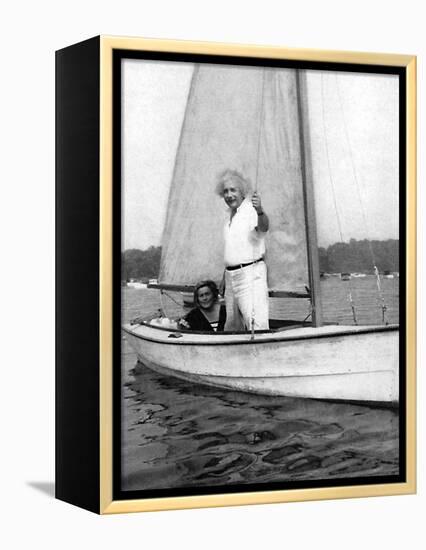 Albert Einstein (1879-195), German-Swiss Mathematician and Theoretical Physicist, C1930S-null-Framed Premier Image Canvas